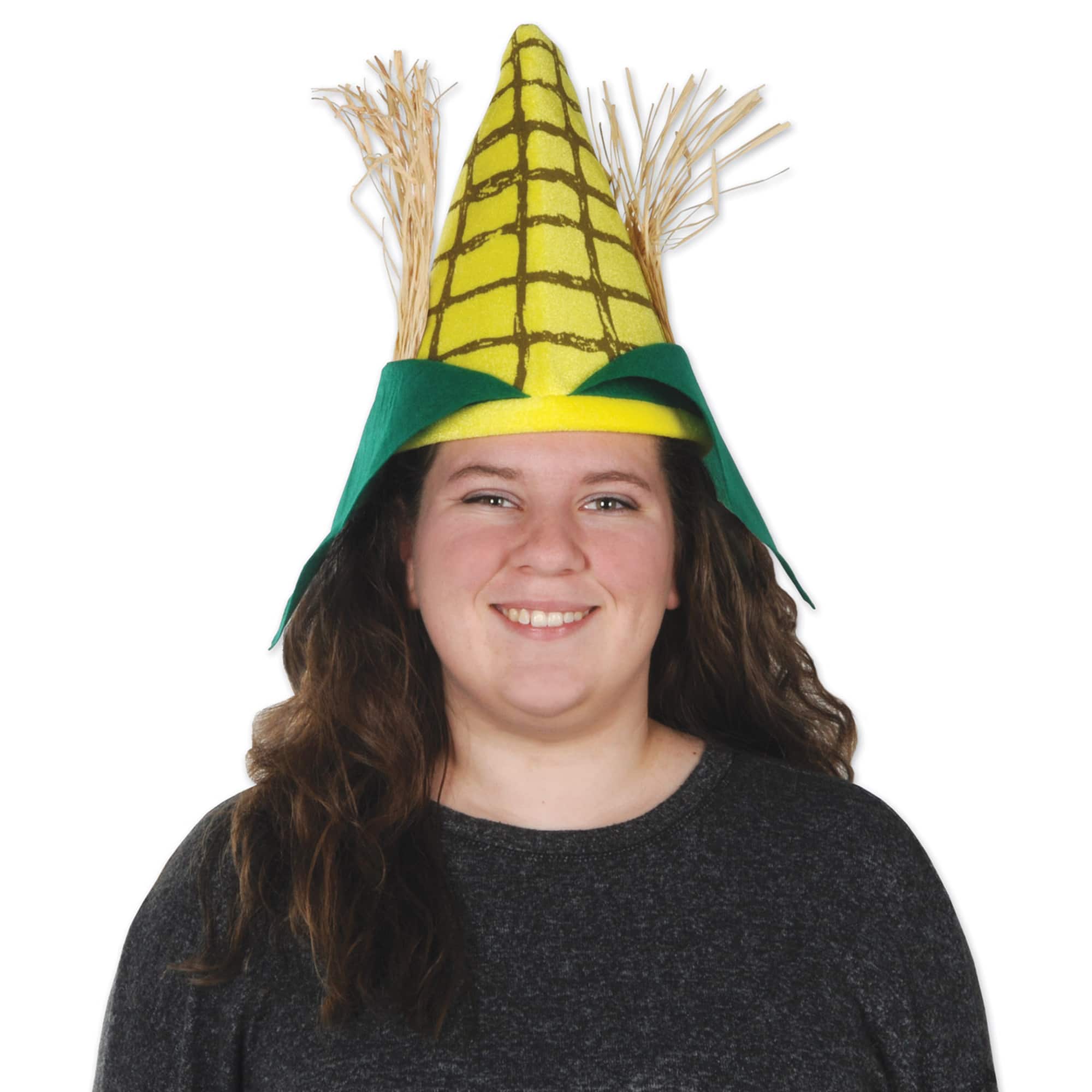 Beistle Adult Corn Cob Plush Hat